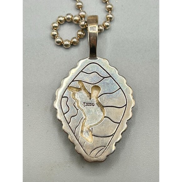 Carolyn Pollack Hummingbird Pendant Necklace Silver 925 Relios Crushed Turquoise - Picture 6 of 7